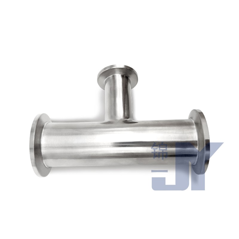 高真空变径三通0不锈钢管件设备卡箍快装异径法兰KF1