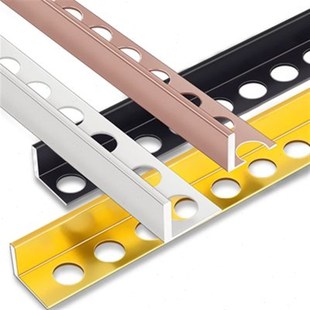 瓷砖收口条收边条铝合金l型金属高低差木地板极窄压条压边条阳角