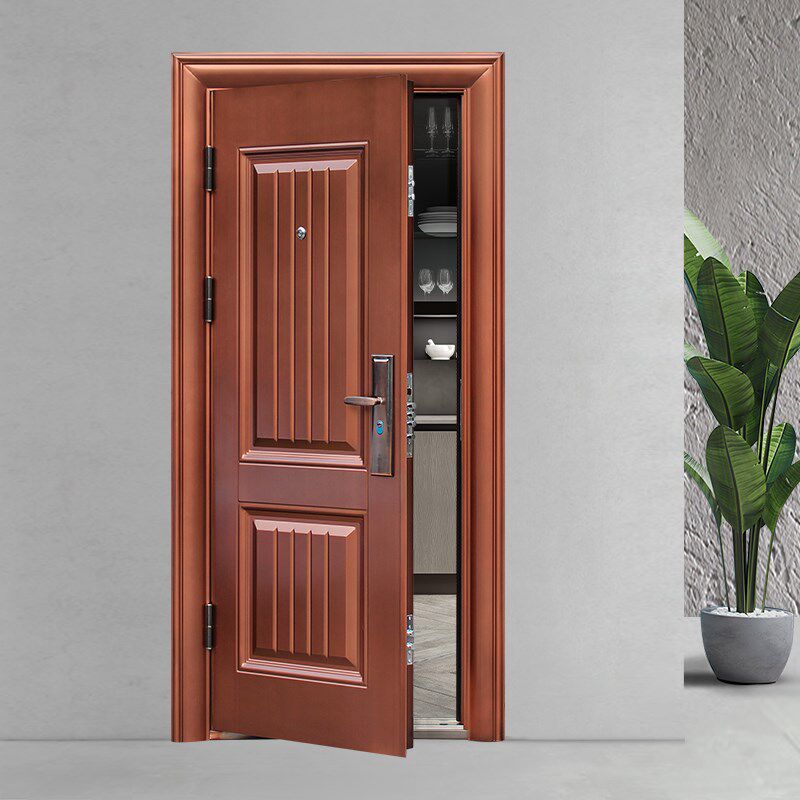 通风窗防盗门进户门带气窗出租房入户门钢质农村室内外工程单门