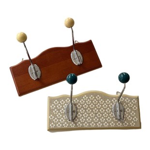 早晚要吃饭 韩国中古壁挂衣帽挂钩装饰民宿咖啡店复古实木衣架