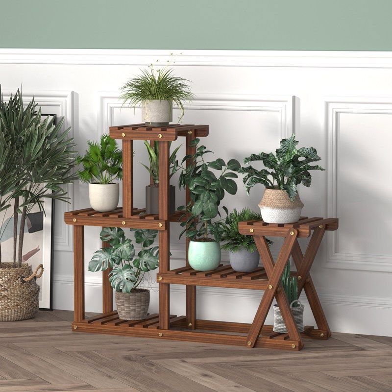 架子多层室内黑白式落地绿萝盆架铁艺省空间实木阳台多肉架,住宅家具,花架/花几,淘宝优惠券,粉丝福利购,淘宝优惠卷