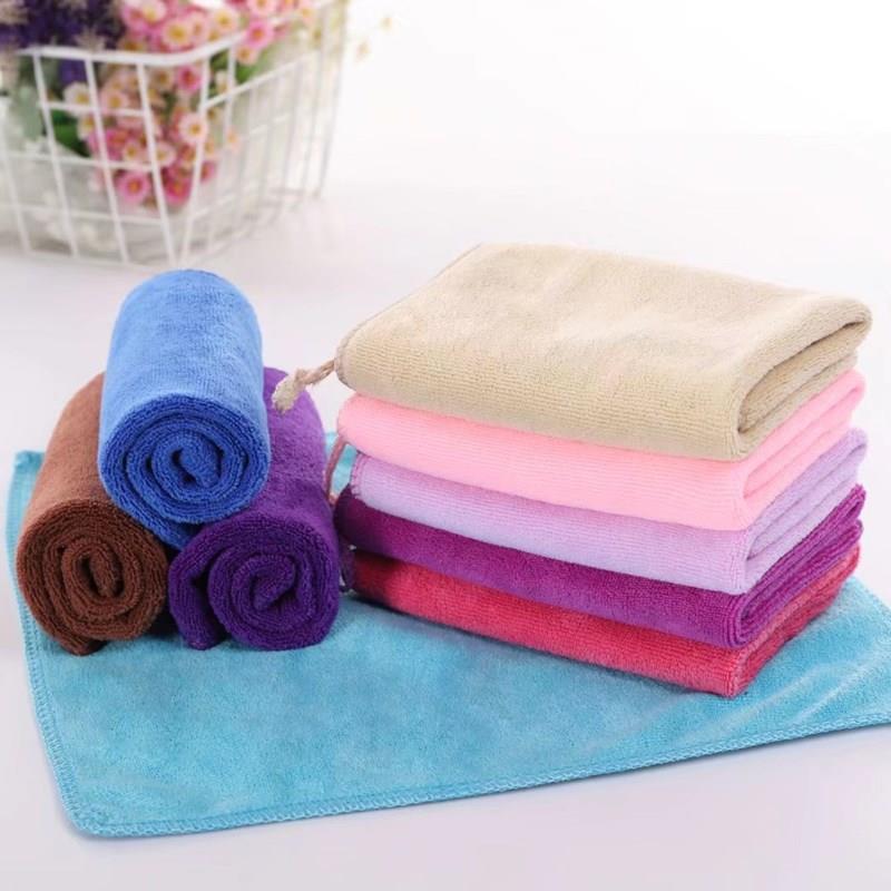 10条装棉加厚纳米毛巾吸水不掉毛擦桌子擦车超细纤维四方小方巾