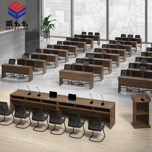 办公家具职员培训桌会议桌长桌校园学生课桌椅组合双人三人条形桌
