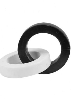 现代简约黑白相扣大理石环家居客厅装饰工艺品装饰品北欧摆件北欧