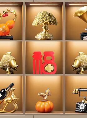 酒柜装饰品摆件轻奢高档欧式覆古怀旧现代客厅摆设柜子工艺礼品摆