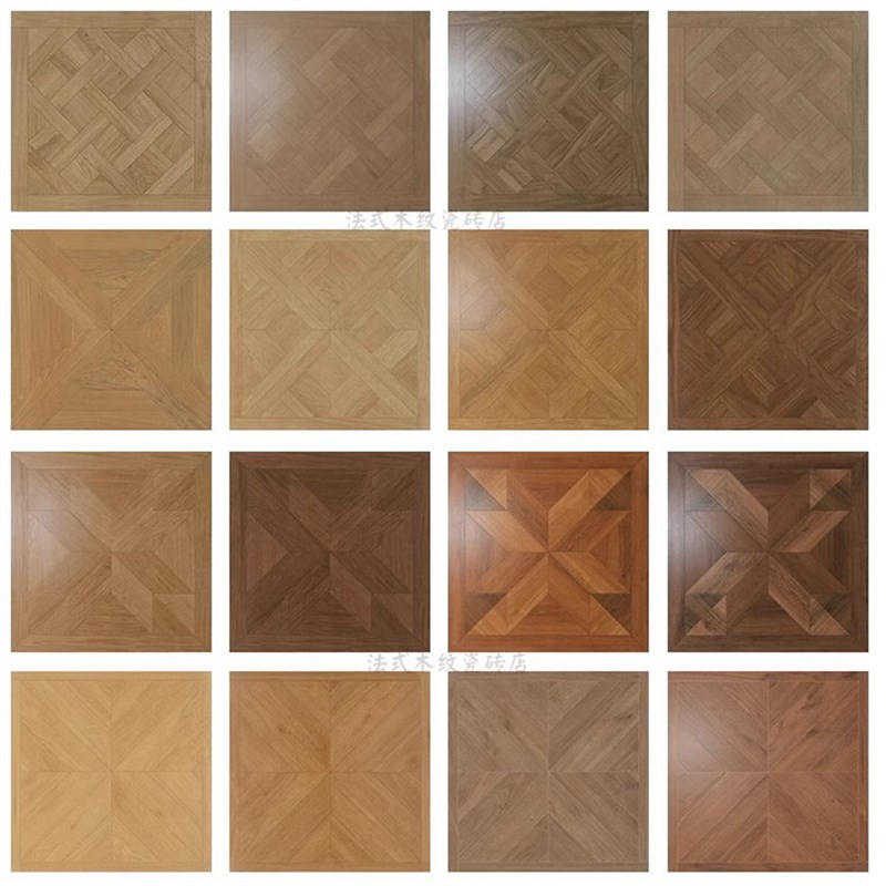法式复古米字凡尔赛木纹砖客餐厅卧室拼花地砖仿木P纹瓷砖800X800