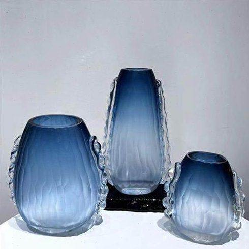 手工磨刻开口琉璃厚重玻璃花瓶工艺饰品摆件家居软装台面装饰花器,橡塑材料及制品,亚克力/有机玻璃,淘宝优惠券,粉丝福利购,淘宝优惠卷