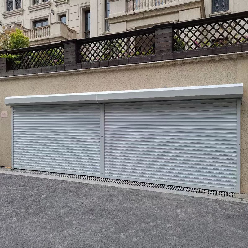 卷帘门车库卷帘门加厚防台风电动闸门门铝合金卷帘门静音防盗卷门