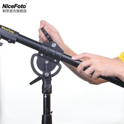 oo耐思中型斜臂横杆多用途摄影顶灯架横臂伸缩影棚附件悬臂架闪光