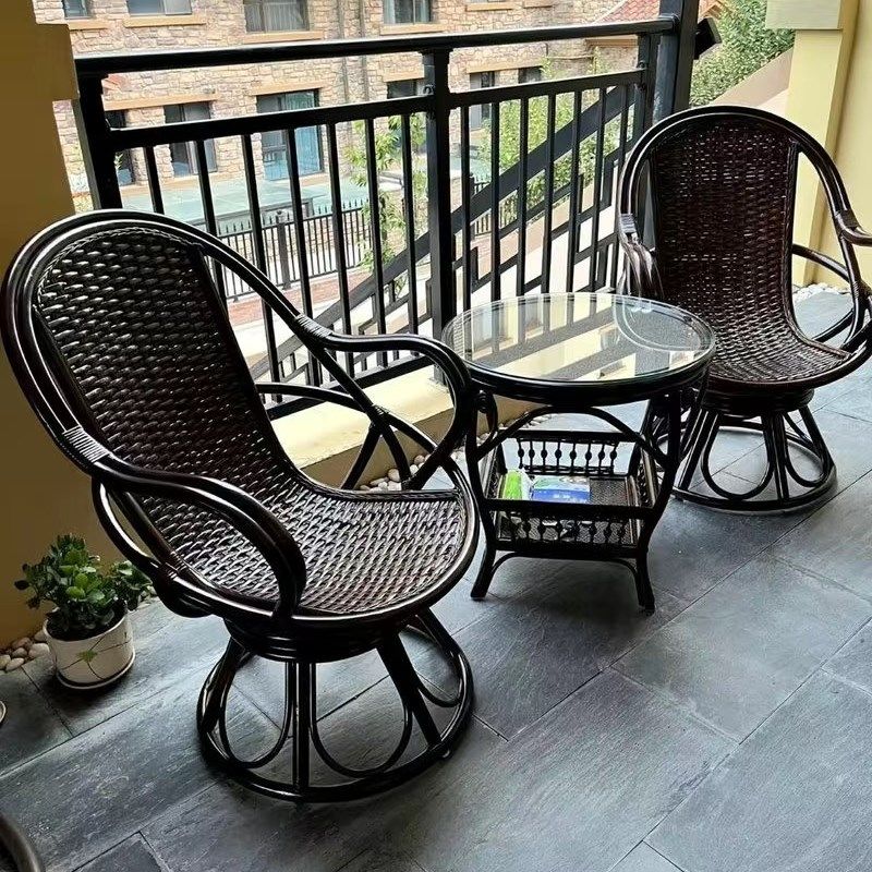 室内藤家具扭藤转椅三件旋转阳台桌椅休闲藤编织印尼藤椅子,住宅家具,其它椅子,淘宝优惠券,粉丝福利购,淘宝优惠卷
