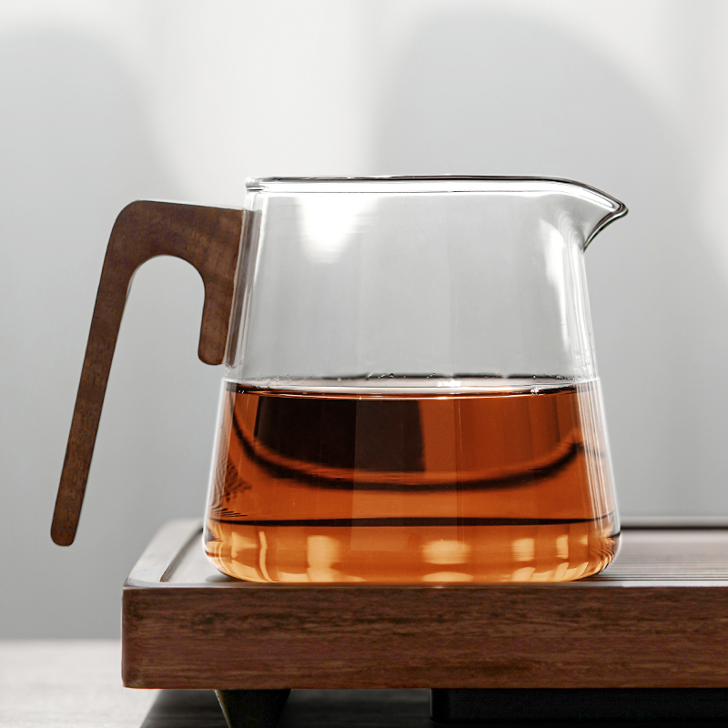 玻璃公道杯大号分茶器功夫茶具加厚耐热倒茶杯家用茶海