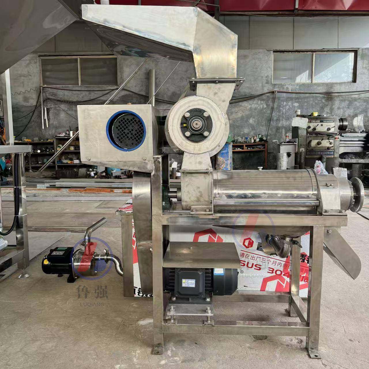 果汁工厂百香果榨汁机螺旋破碎榨汁机水果破碎榨汁机价格