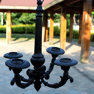 欧式复古吊挂烛台创意蜡烛台浪漫烛光晚餐道具餐馆装饰摆设