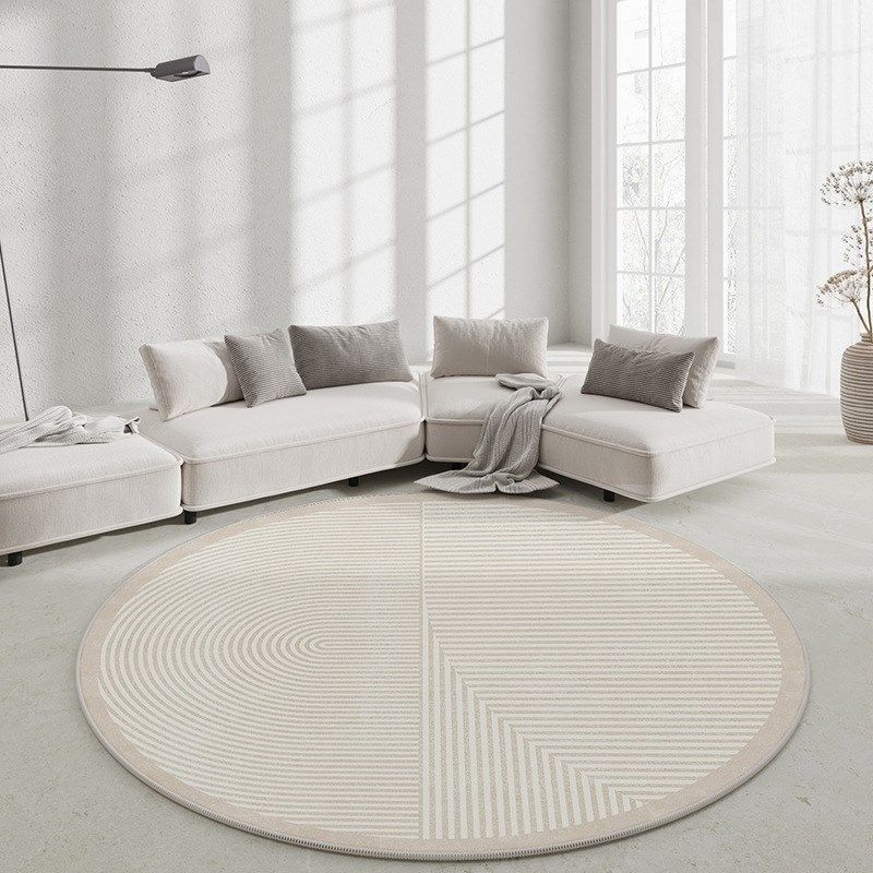 侘寂风圆形地毯客厅耐脏易打理沙发茶几毯水晶绒隔凉耐磨防滑毯,居家布艺,地毯,淘宝优惠券,粉丝福利购,淘宝优惠卷