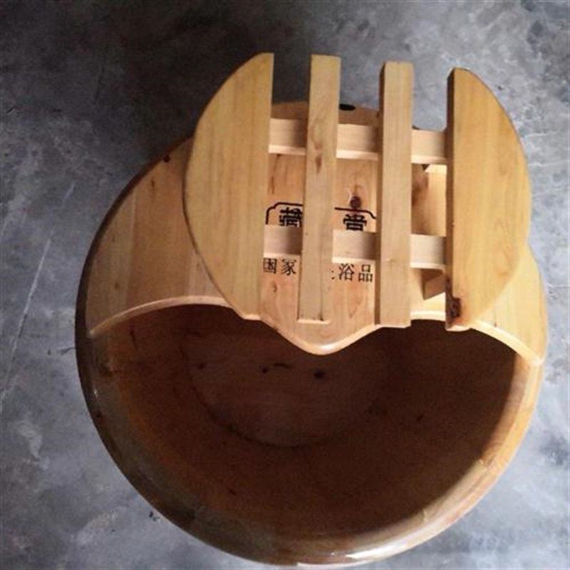 木桶泡脚家用泡脚盆足疗桶洗脚盆足部盆泡脚桶木桶带轮小腿