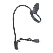 桌面阅读夹式 放大镜带灯带罩防尘电子检测倍塑胶纺织印刷雕刻收藏