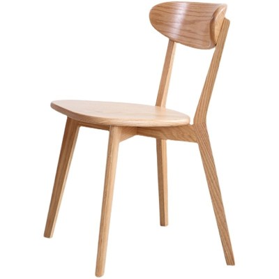 工厂直营纯实木餐椅现代简约书房办公椅家用餐厅靠背椅橡木椅子