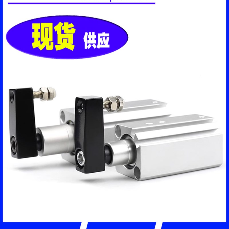 亚德客型QCK回转夹紧旋转气缸12/16/32-20RL转角下压90度夹紧气动