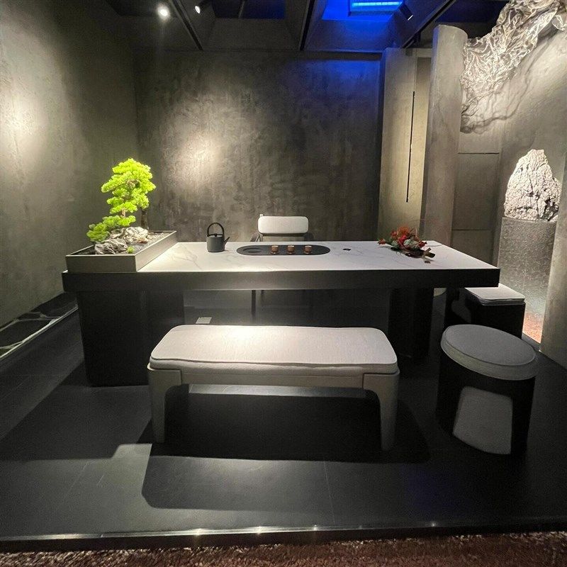 新茶桌椅岩板家用实木茶台设计师茶楼茶室泡茶桌,住宅家具,家用茶台/茶桌,淘宝优惠券,粉丝福利购,淘宝优惠卷