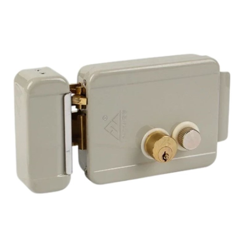 单元楼宇对讲出租屋门镀钛电控锁宏泰单锁头电控防盗锁NZ5DT内