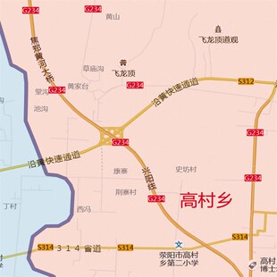 新款荥阳市地图图办公室挂图防水墙壁超大装饰画定制