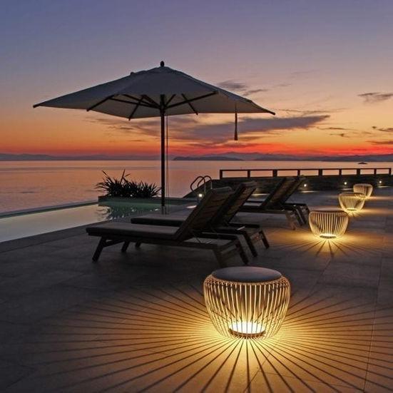 LED户外坐凳灯花园民宿酒店别墅庭院装饰灯网红草坪灯软装室外灯