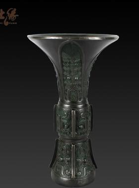 铜工艺品摆件高档商务礼品 仿古酒器青铜器商觚