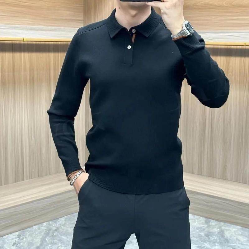 宏哥轻奢男士轻奢翻领针d织POLO衫秋冬款时尚商务休闲长袖保暖毛,运动/瑜伽/健身/球迷用品,瑜伽套装,淘宝优惠券,粉丝福利购,淘宝优惠卷