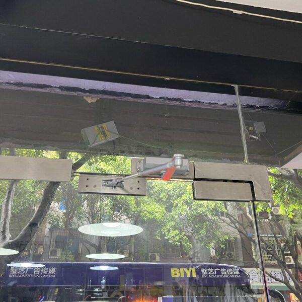 无框玻璃门限位器防推固定器开单向外阻门器挡门档内止摆器门挡