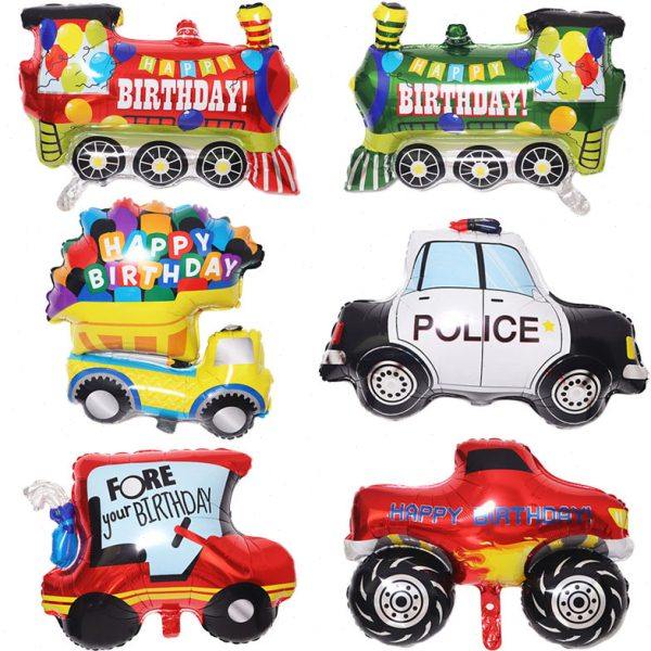 卡通气球交通工具HAPPY BIRTHDAY派对布置装饰 汽车铝膜气球,五金/工具,打气筒,淘宝优惠券,粉丝福利购,淘宝优惠卷