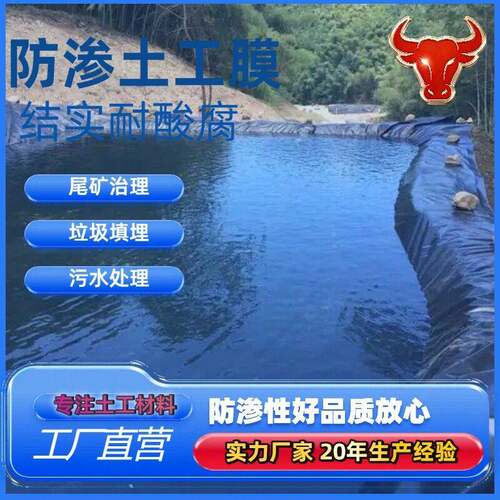 膜密度聚乙烯黑土工程赤泥库城建工专用防渗膜1.5mFASm色土工膜