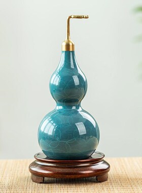 苏工黄铜三足底座花瓶聚宝盆托架家居办公室内桌面摆件茶杯垫托盘