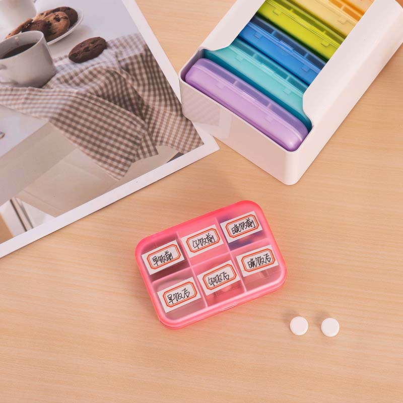 药盒7天大容量便携式老人星期一周七天早中晚饭前饭后分装薬盒子