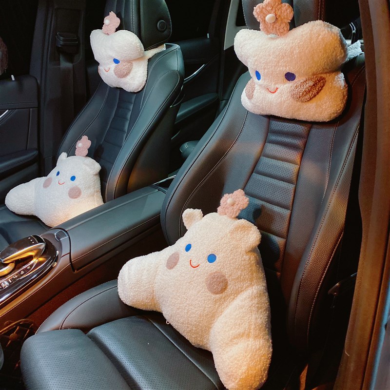 汽车头枕腰靠可爱抱枕车载护腰靠垫座椅靠背腰垫车内靠枕腰枕车枕