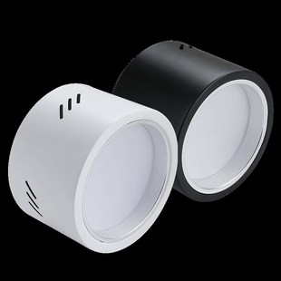 led明装筒灯寸寸寸商场展厅吸顶式吊线杆防眩光免孔圆形吊灯