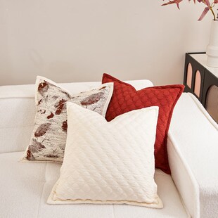 新年抱枕沙发客厅级感靠垫飘大靠背床上睡觉腰靠枕头含