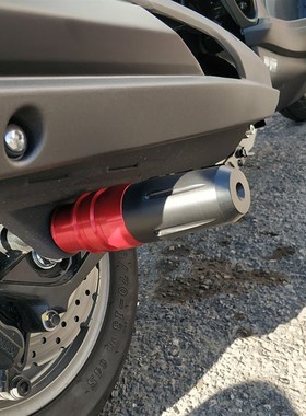 适用光阳赛艇 iing 改装防护胶 排气管棒