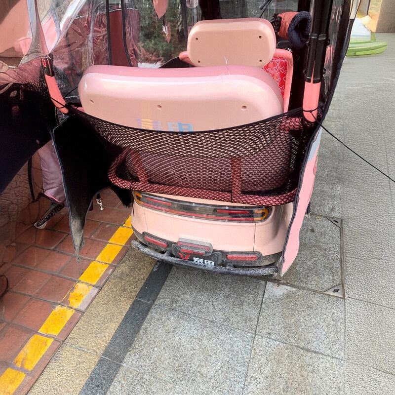 防漏网电动三轮车后座防漏网防护围挡儿童防护网物品防掉落安全网