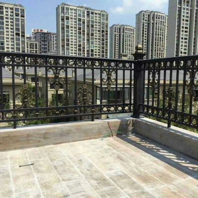 高端铝艺阳台护栏铝合金露天阳台防护栏杆扶手别墅庭院阳台护栏