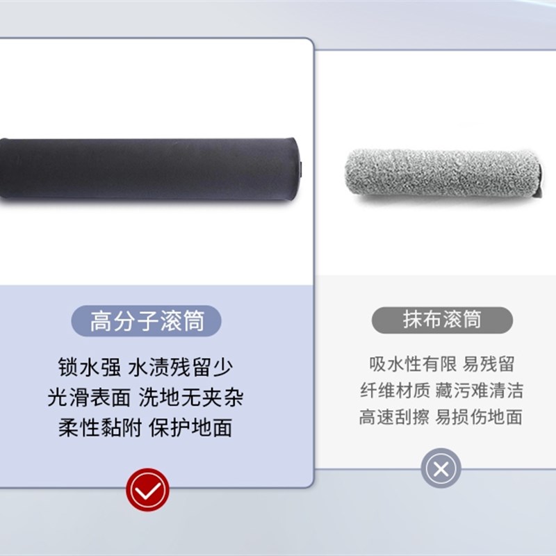 赫兹洗地机F802S滚筒F803滚筒HIZERO洗地机原装清洁滚筒配件