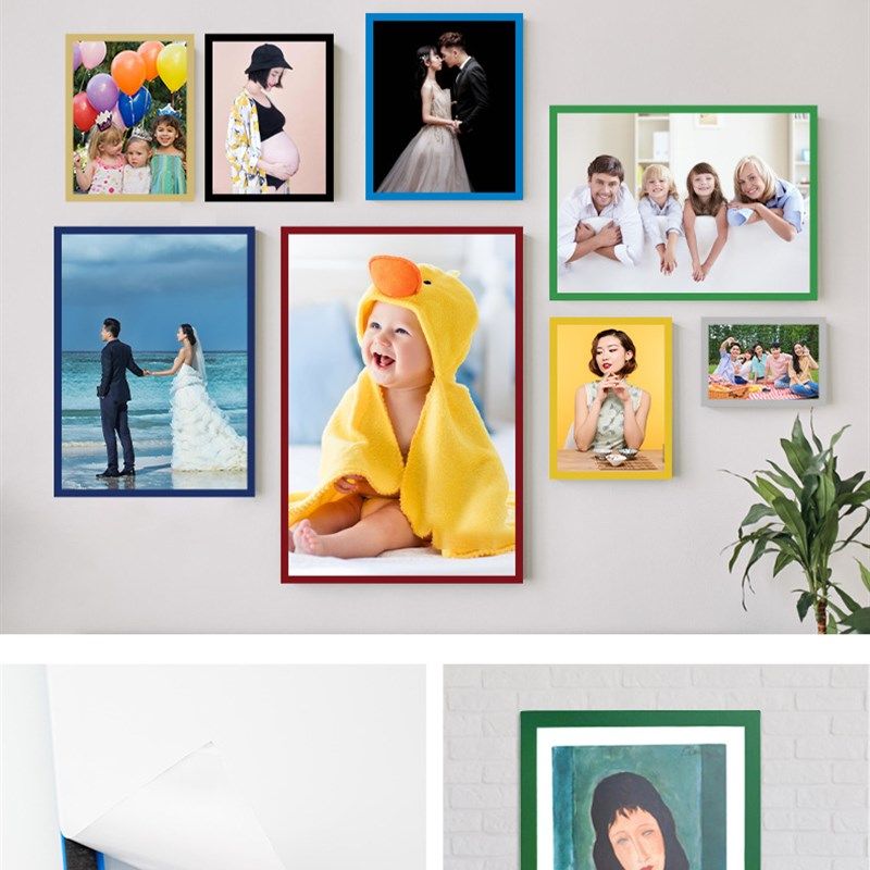 磁性正方形国画框装裱墙儿童相框美术作品窗奖状,家居饰品,相框/画框,淘宝优惠券,粉丝福利购,淘宝优惠卷