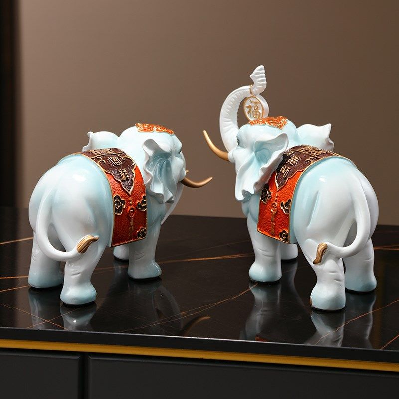 招财大象办公室工艺品桌面乔迁新居客厅玄关电视柜酒柜装饰品,家居饰品,装饰摆件,淘宝优惠券,粉丝福利购,淘宝优惠卷