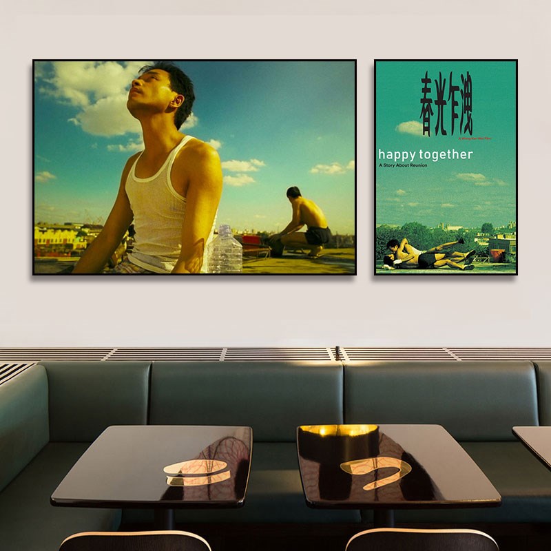 春光乍泄海报挂画香港怀旧复古电影装饰画王家卫张国荣梁朝伟壁画