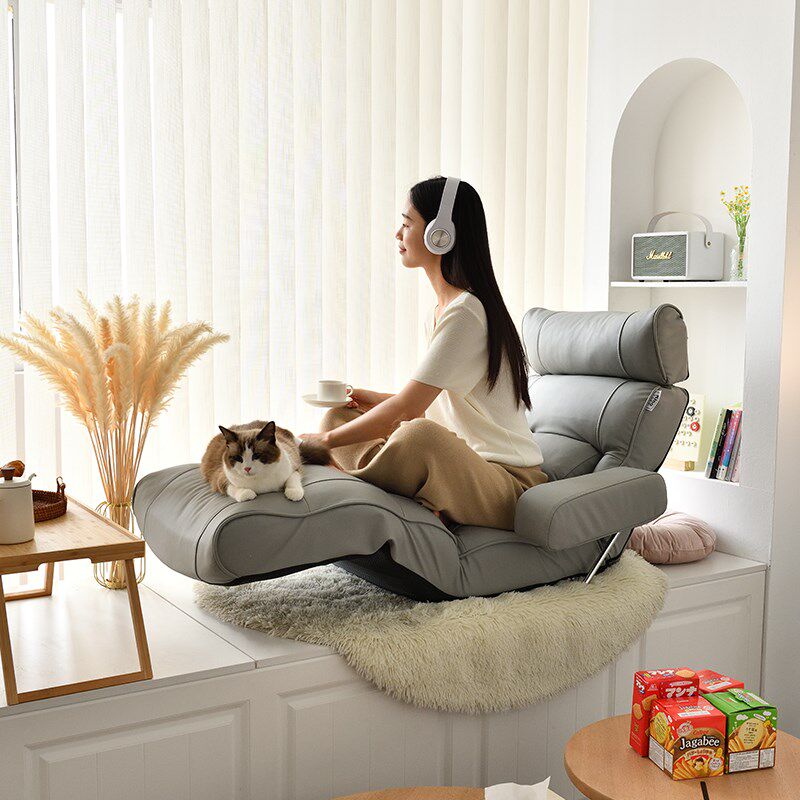 Kino飘窗贵妃午休躺椅懒人沙发单人多功能休闲可躺可睡无重力椅子