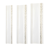 新欧式 饰线条白色背景墙边框条门线画框客厅卧室收边条 装