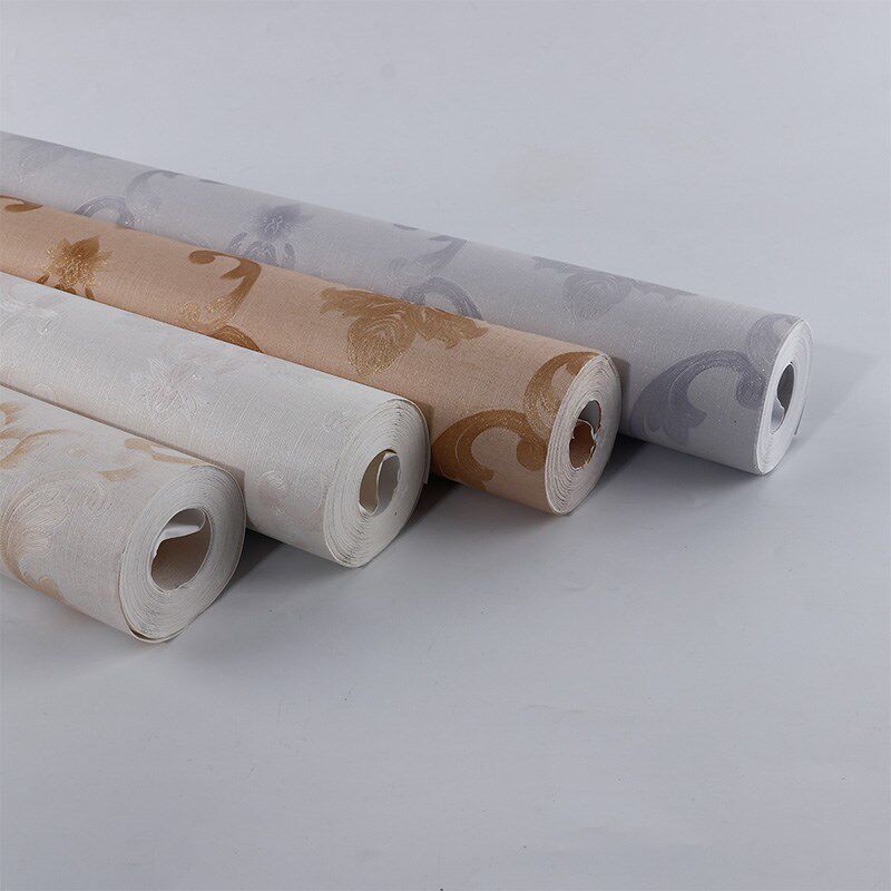 墙纸非自粘 纯色素色欧式纹墙纸店铺装修壁纸酒店工程墙纸