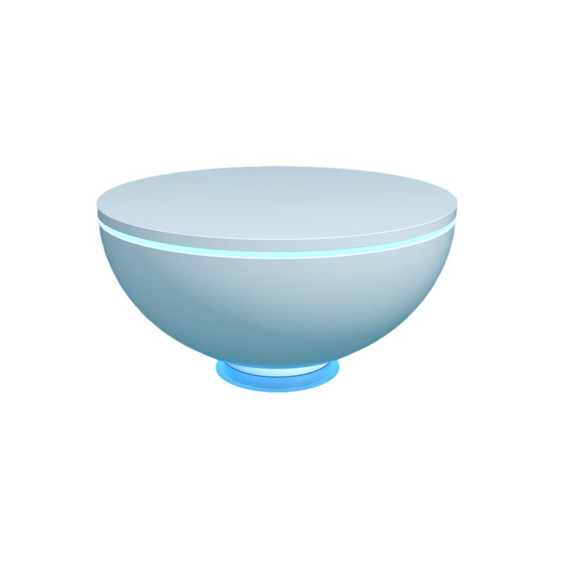 定制展厅展台展示台异形烤漆展示柜科技馆陈列柜创意圆形发光中岛