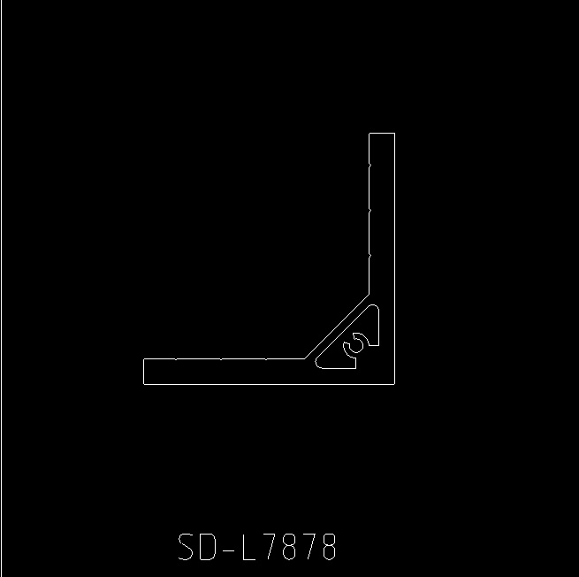 金甫工业型材78x78加工角件铝型材角铝7878直角角铝90度角码型材