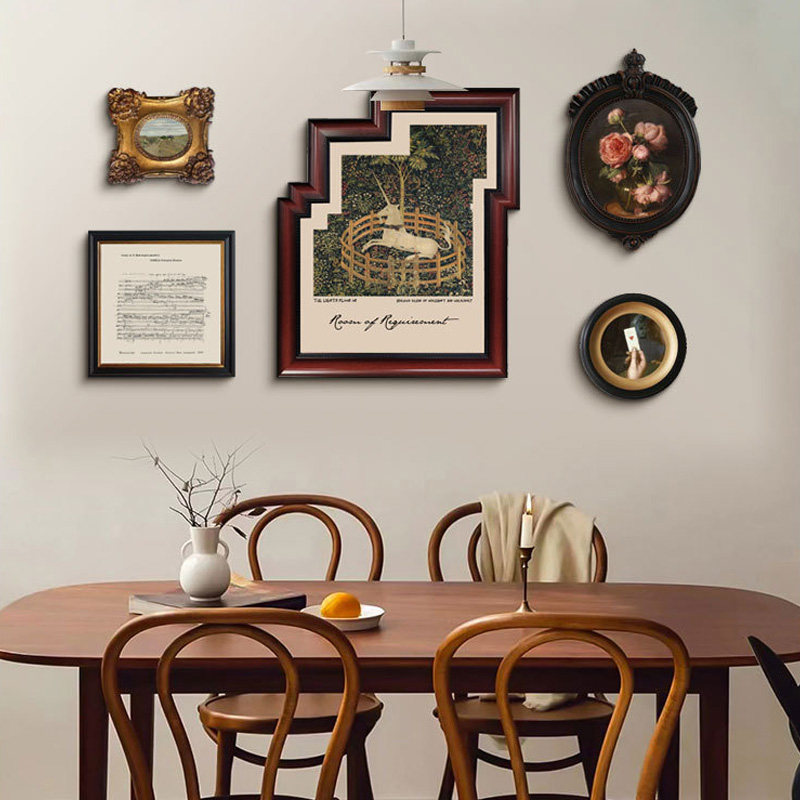 法式客厅装饰画复古欧式书房背景墙氛围级感挂画中古风壁画,家居饰品,现代装饰画,淘宝优惠券,粉丝福利购,淘宝优惠卷