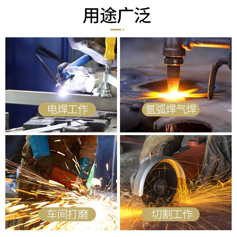 电焊面罩头戴式全脸防护焊工焊接焊帽氩弧焊面具眼镜二保焊烧焊